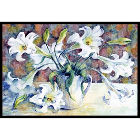 Jensendistributionservices Easter Lillies Indoor or Outdoor Mat, 24 x 36 MI2557537